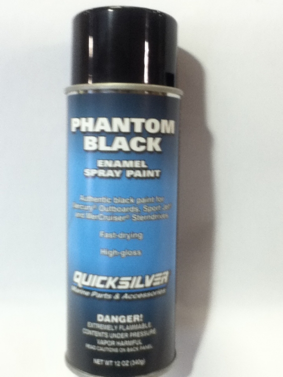 Quicksilver Original Mercury Phantom Black Enamel Spray Paint